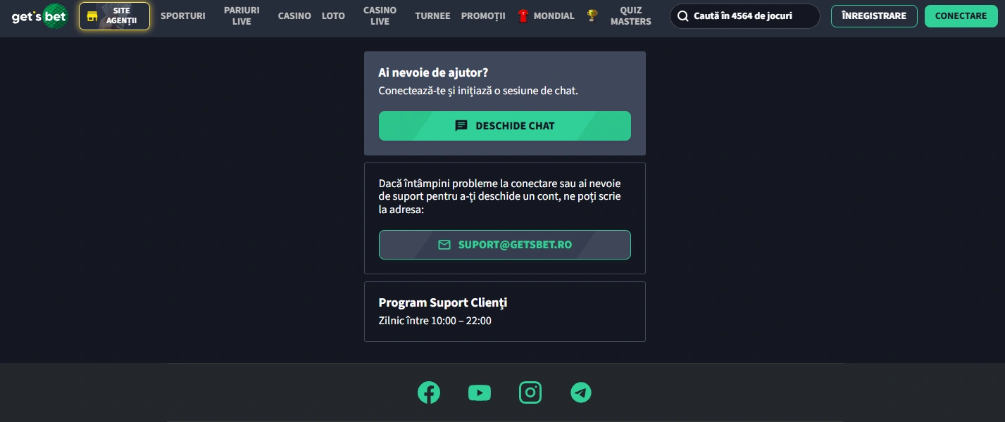 Get's Bet Relații cu clienții