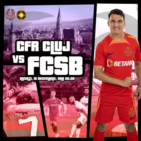 CFR Cluj vs FCSB – Bet Builder in cota 5.30