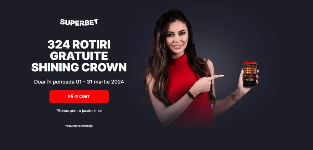 324 Rotiri Gratuite FĂRĂ DEPUNERE la Superbet