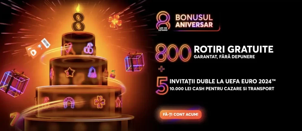 800 Rotiri Gratuite FĂRĂ DEPUNERE