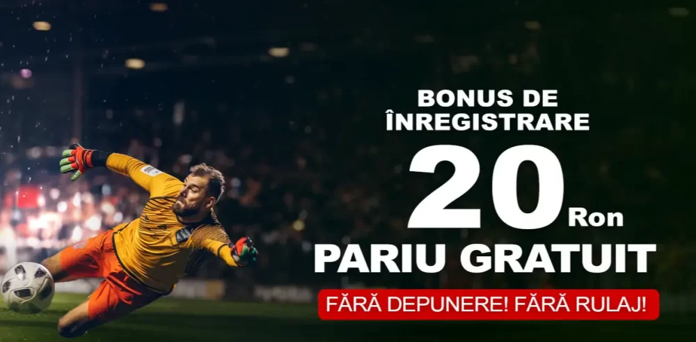 20 RON fără depunere și fără rulaj + 500 Rotiri la înregistrare