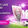 100 RON Pariu Gratuit fără rulaj la CFR Cluj vs Craiova