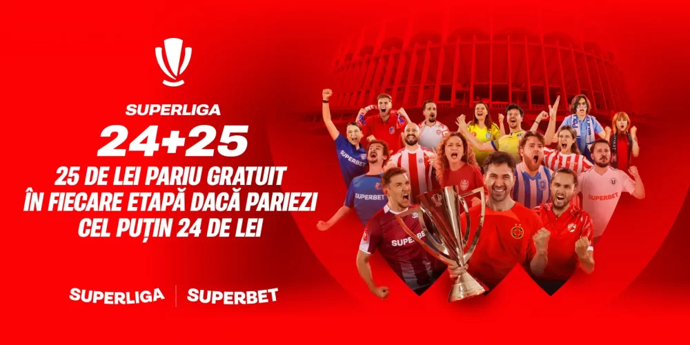 25 RON Pariu Gratuit pe Superliga în fiecare etapă