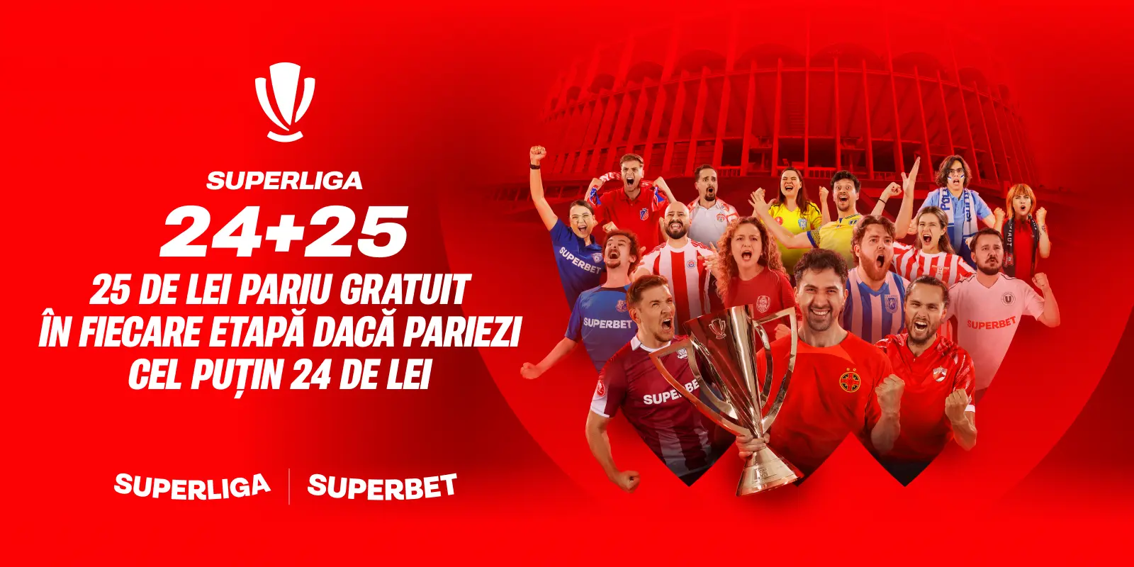 25 RON Pariu Gratuit pe Superliga în fiecare etapă