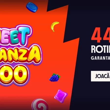 444 Rotiri Gratuite FĂRĂ DEPUNERE la Sweet Bonanza 1000