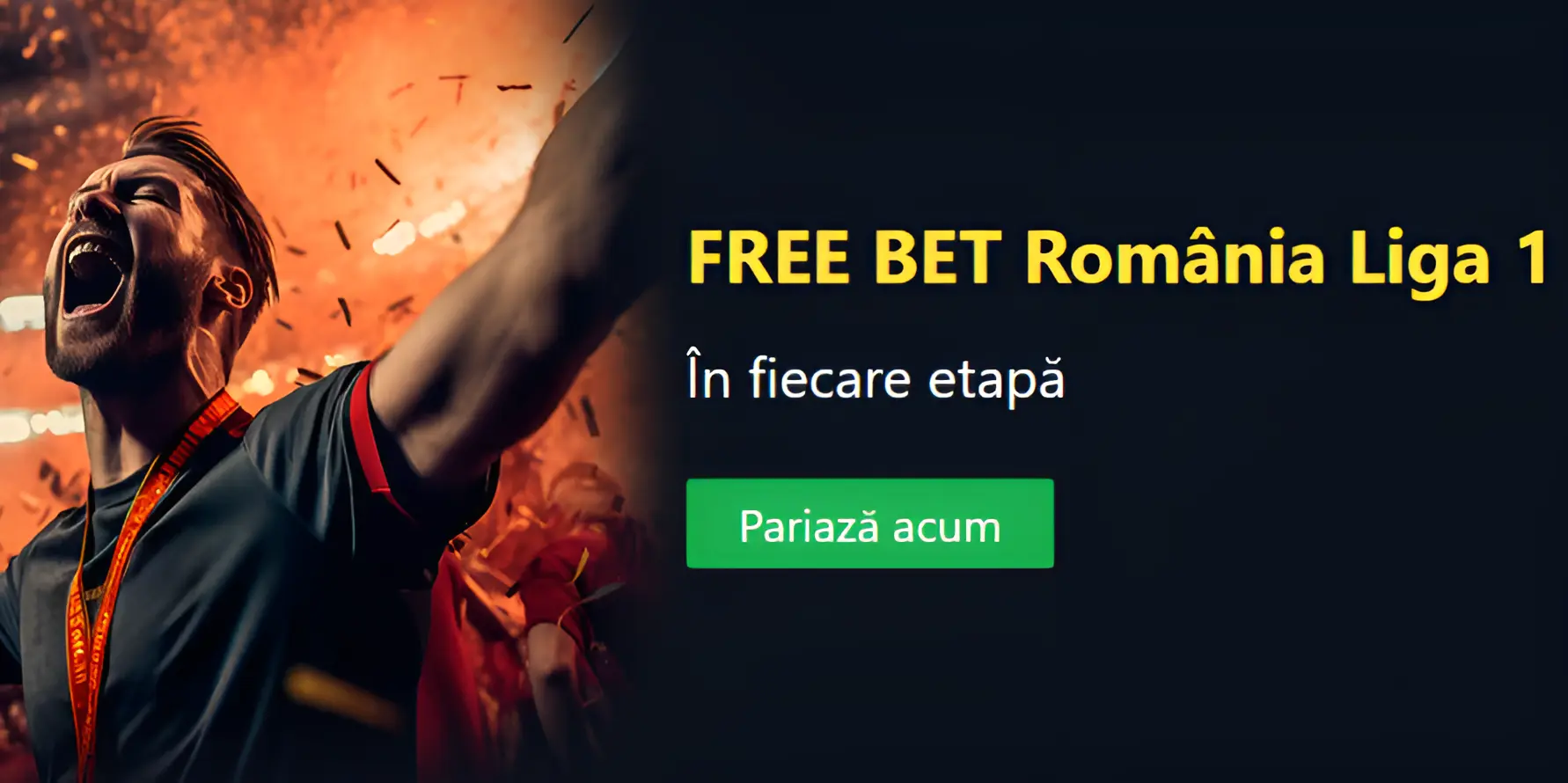 100 RON Pariu Gratuit pentru fiecare etapă de Liga 1