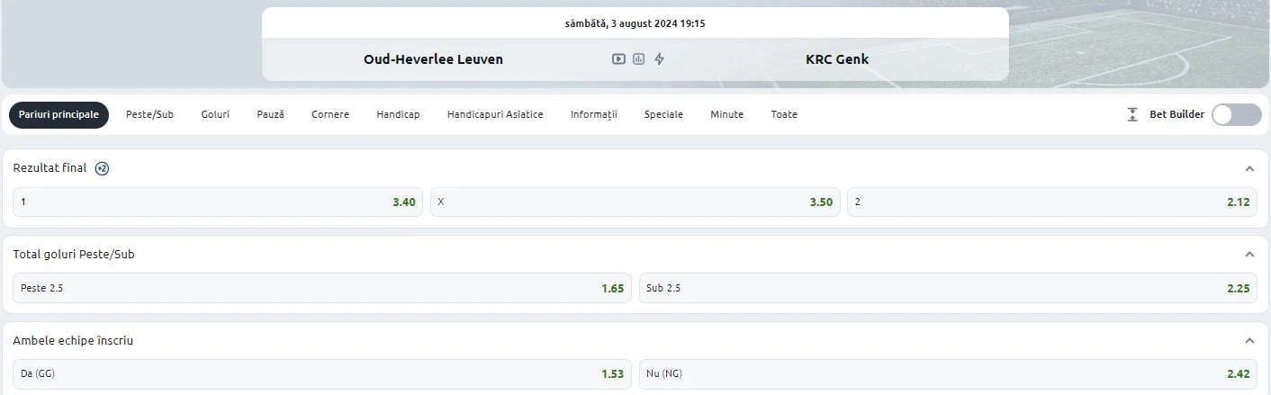 Leuven vs Genk - Bet Builder Cota 2