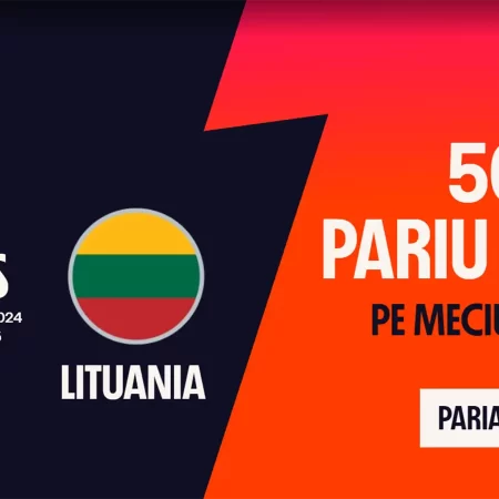 50 RON Pariu Gratuit la România vs Lituania