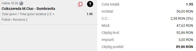 Csikszereda vs Dumbravita Cota 2