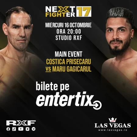 Gala RXF Next Fighter 17: Costica Prisecaru vs Maru Gagicarul – Cote și pariuri Main Event