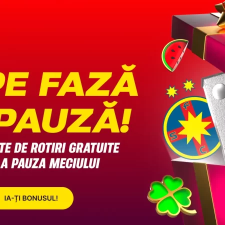 Profită de pauza meciului FCSB – Midtjylland cu Rotiri Gratuite la Big Bass Splash