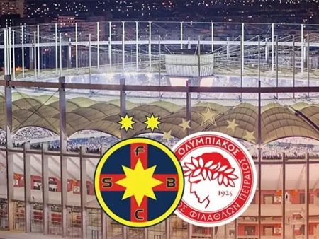 Cine transmite FCSB vs Olympiakos la TV pe 28 noiembrie?