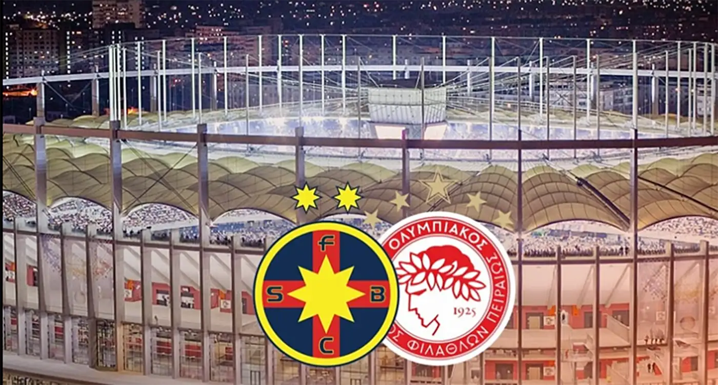 Cine transmite FCSB vs Olympiakos la TV pe 28 noiembrie?