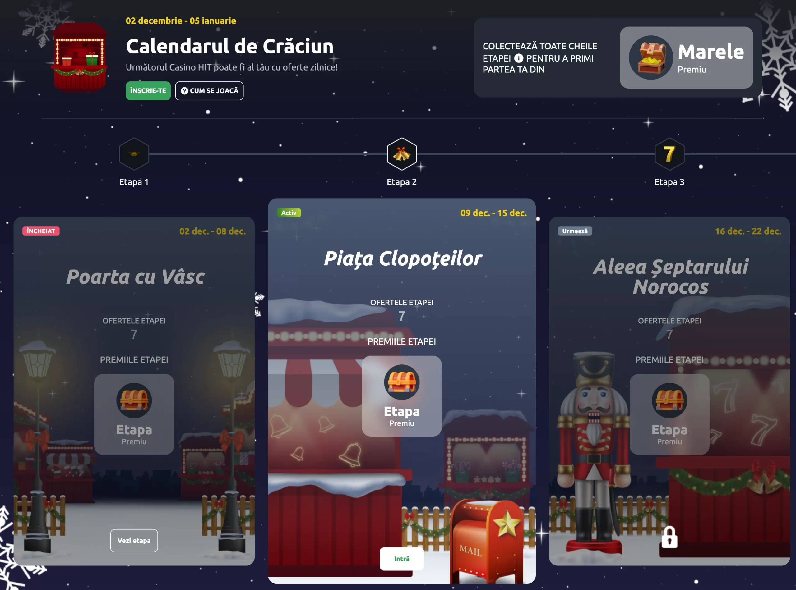 Calendar Crăciun Casino Betano