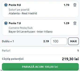 Cota 2 UCL din Pariuri Speciale