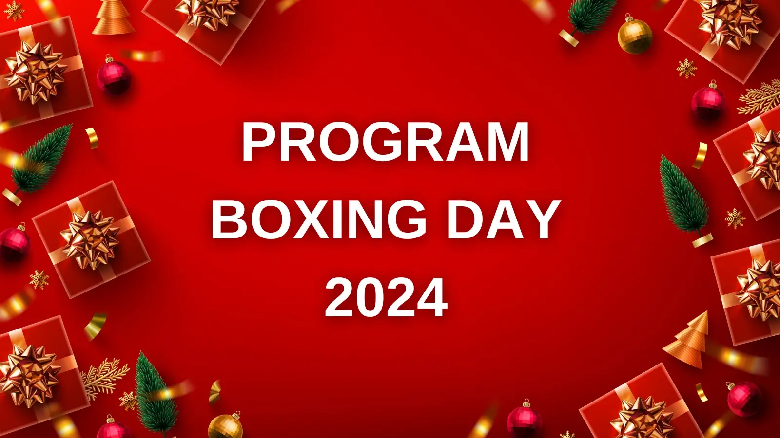 Program Boxing Day 2024