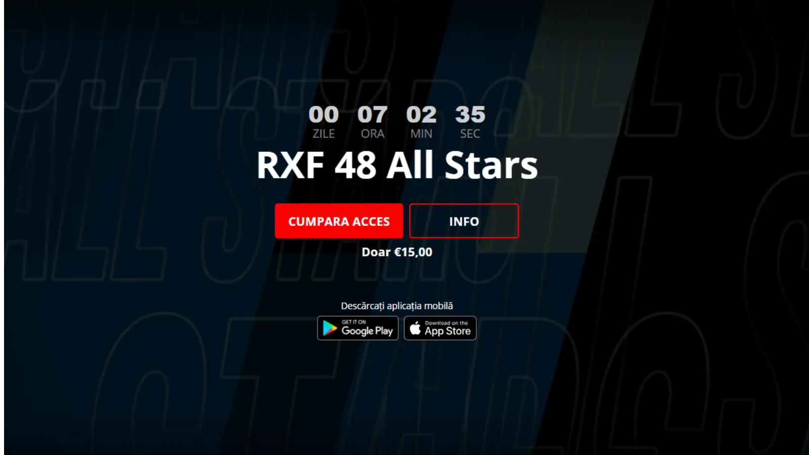 Unde poți vedea RXF 48 All Stars live