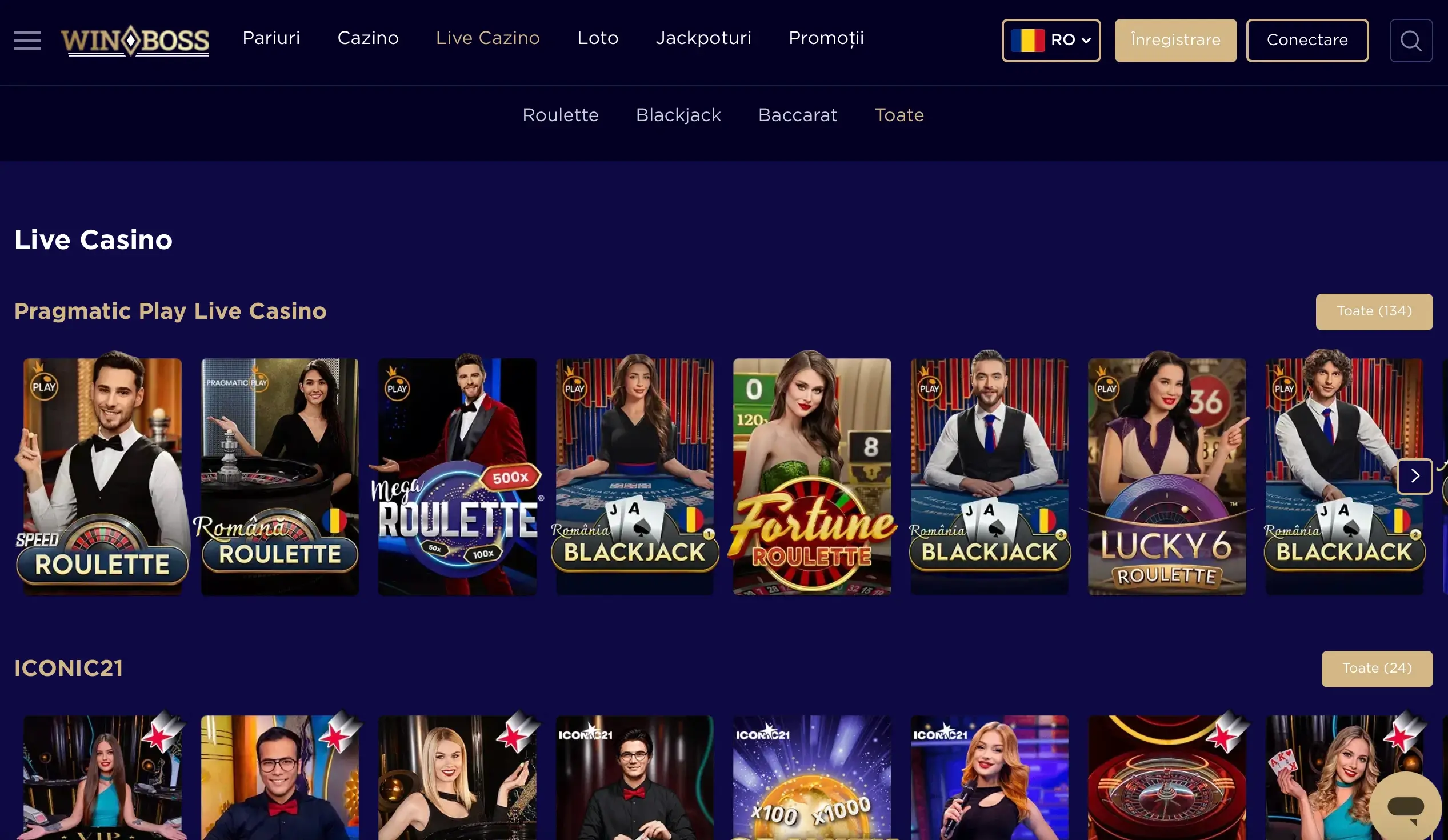 Winboss Live Casino