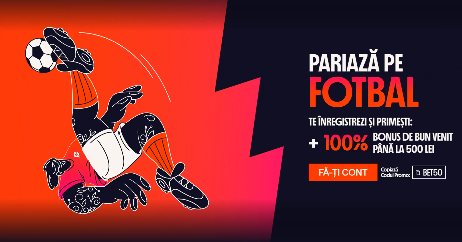 Bonus fără depunere Betano: 50 RON FreeBet + 500 Rotiri Gratuite