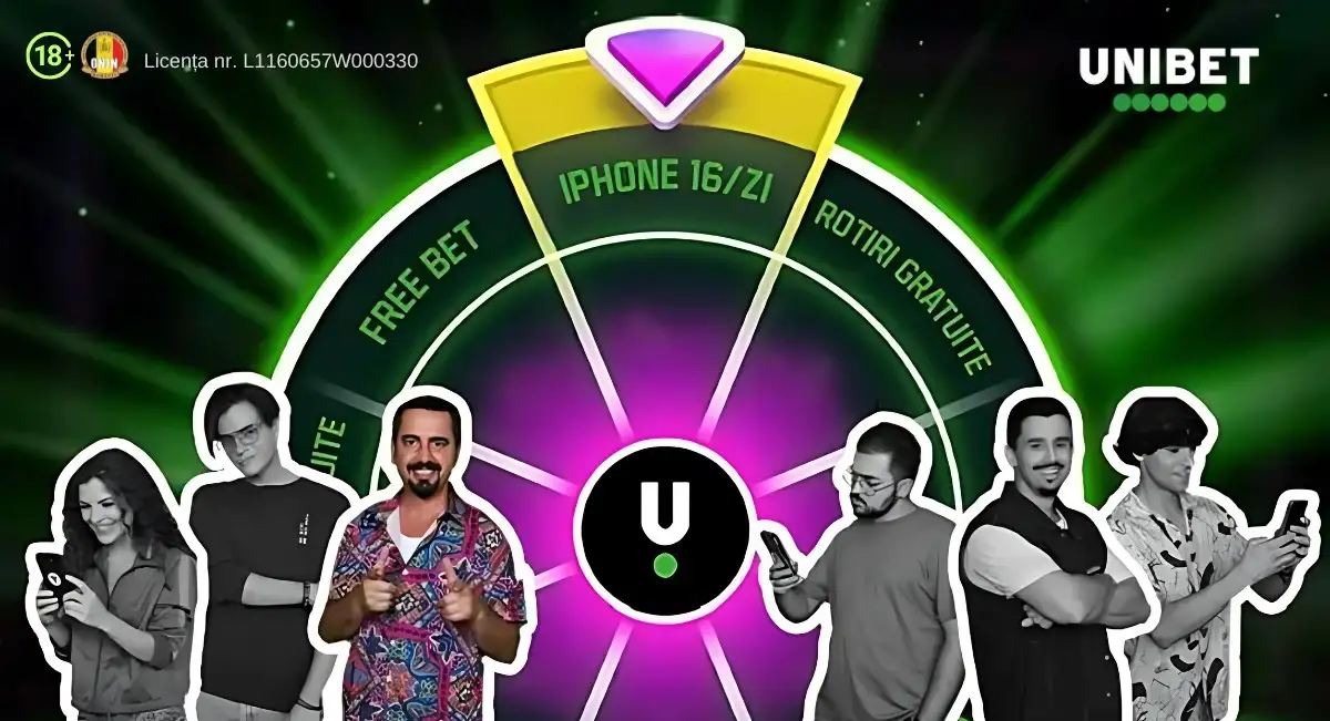 Unibet Spin `n` Win aduce un iPhone 16 pe zi și alte premii atractive