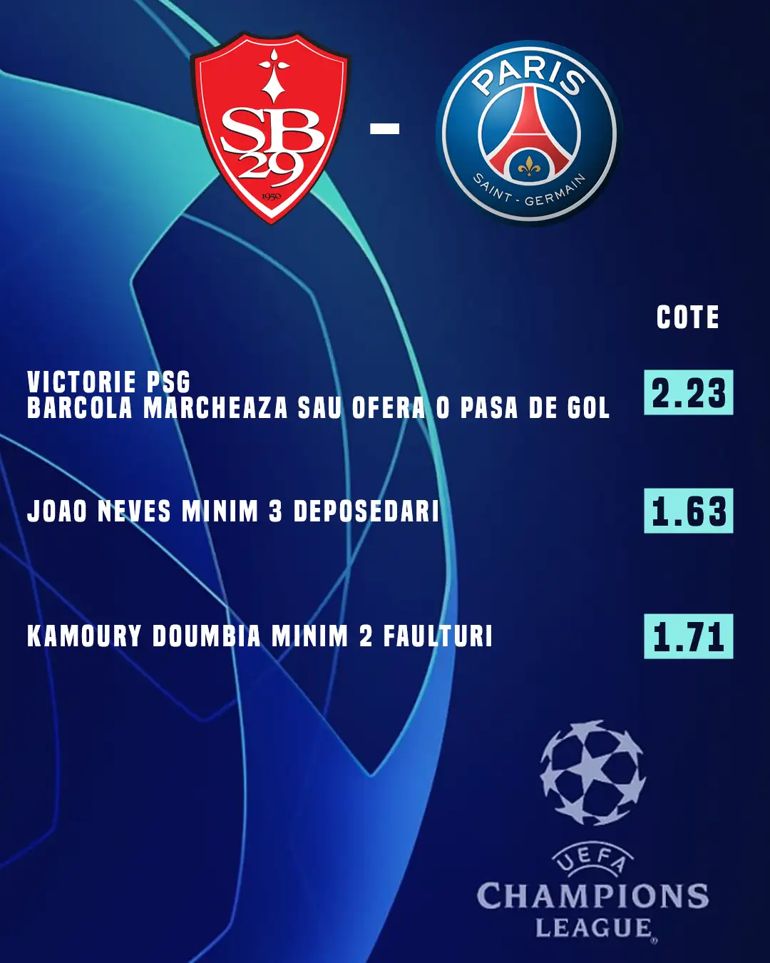 Brest vs Paris Saint Germain