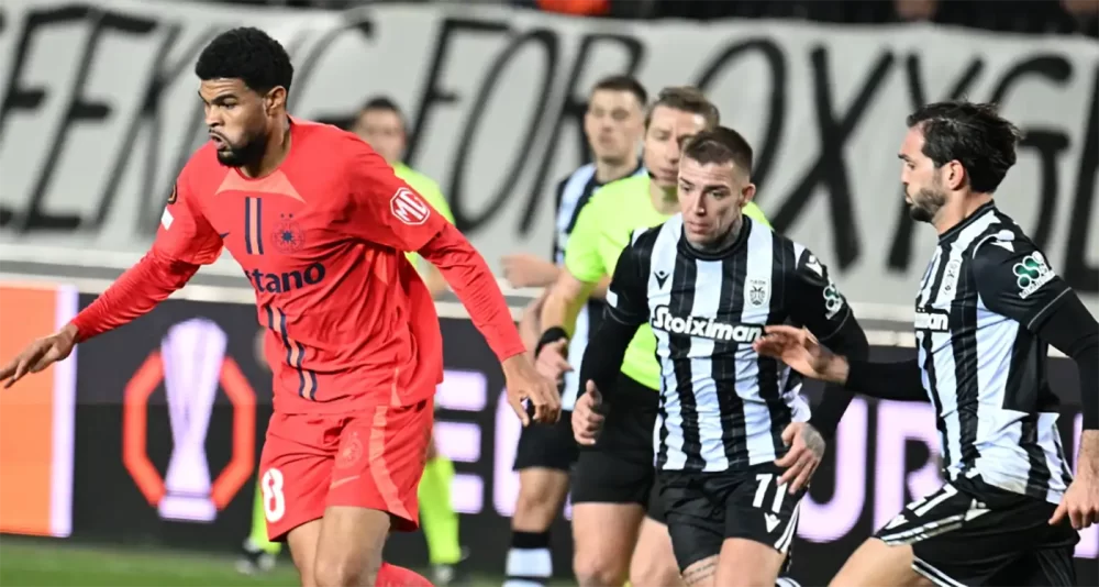 Cine transmite FCSB vs PAOK la TV pe 20 februarie?