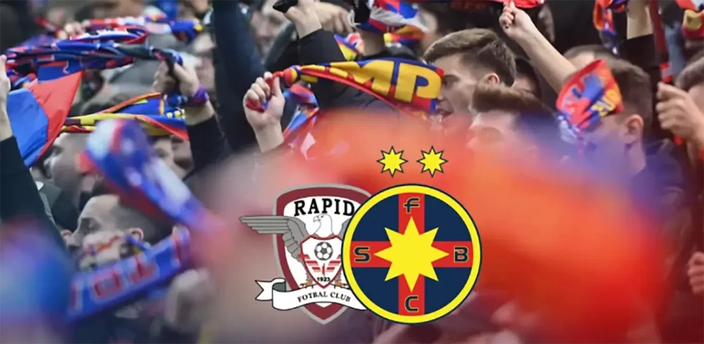 Cine transmite FCSB - Rapid la TV