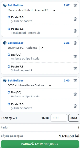 Biletul Zilei Bet Builder din 9 martie