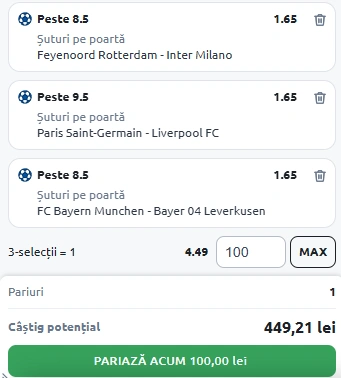 Biletul Zilei UCL din Pariuri Speciale 05.03.2025