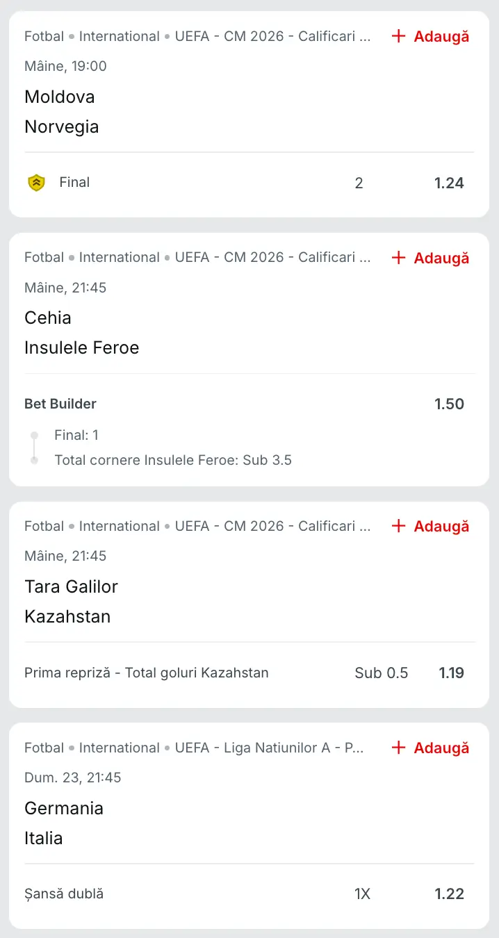 Biletul din fotbal pe weekend la superbet