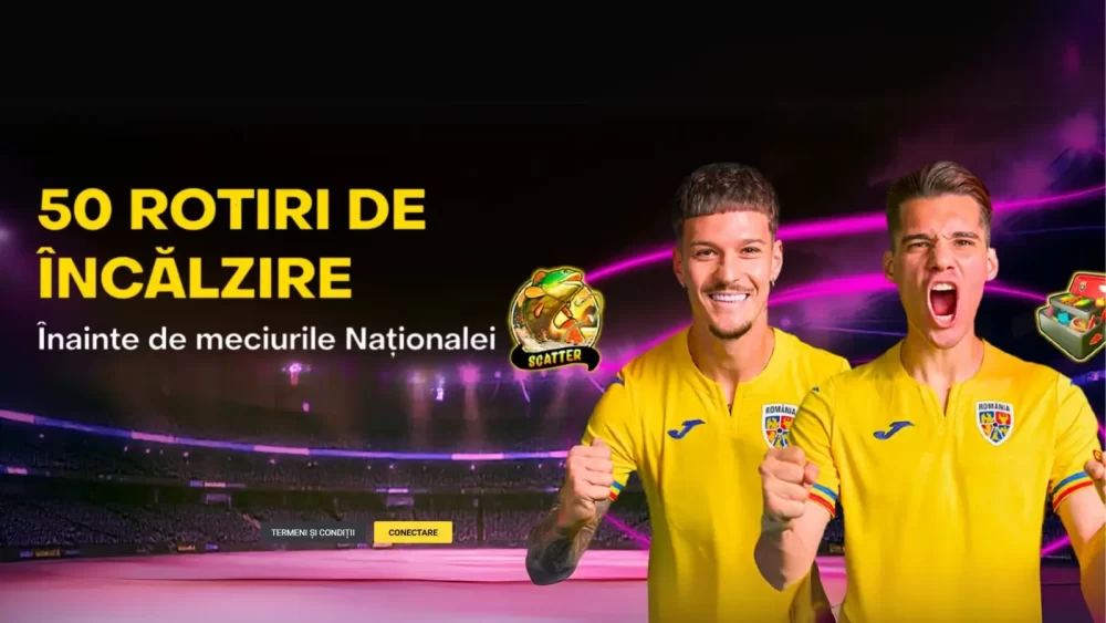 Primești 50 de rotiri gratuite înainte de meciul San Marino România din Calificări CM 2026