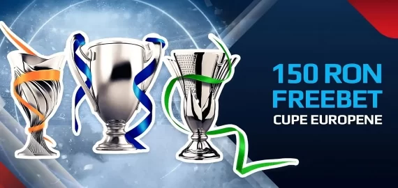 Câștigă până la 150 de lei FreeBet la NetBet pariind pe Cupele Europene