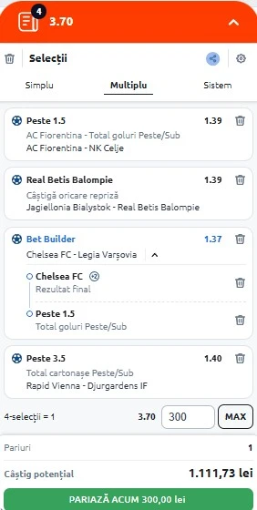 Biletul zilei din Conference League 17.04.2025