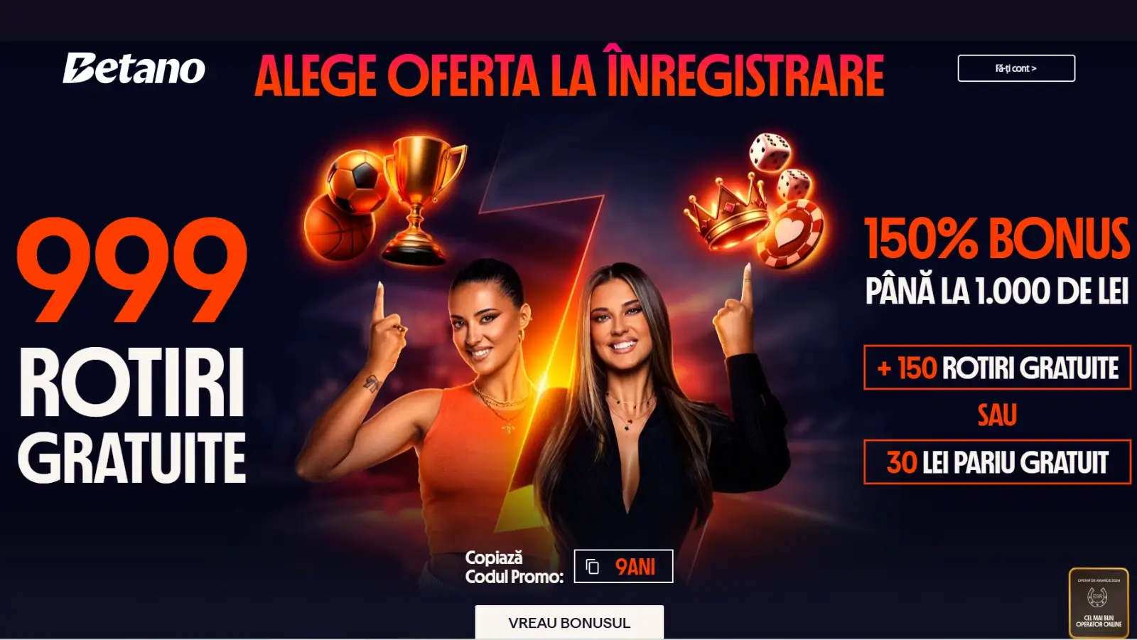 Betano Bonus de Bun venit