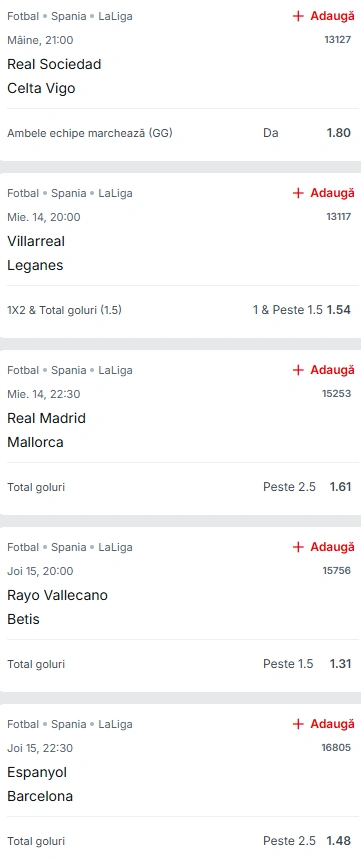 Biletul Etapei 36 din La Liga