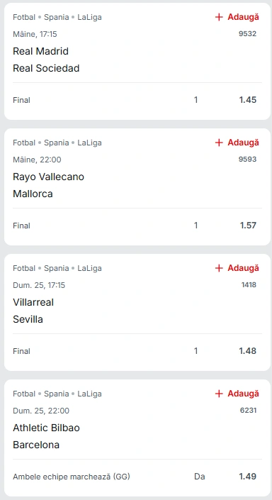 Biletul Etapei 38 din La Liga