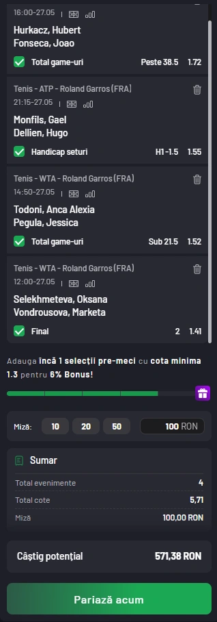 Biletul Zilei MaxBet din 27 mai 2025
