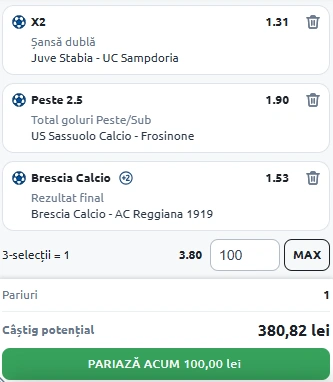 Biletul Zilei din Serie B 13 mai 2025