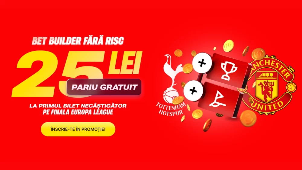 Câștigă 25 de lei Pariu Gratuit pe Finala Europa League 2025 la Superbet