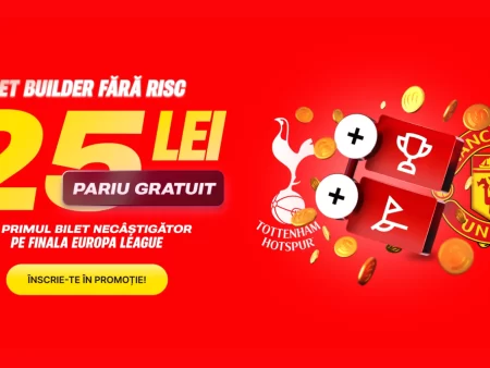 Câștigă 25 de lei Pariu Gratuit pe Finala Europa League 2025 la Superbet
