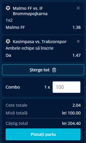 Cota 2 din Suedia si Turcia 05.05.2025