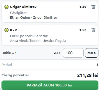 Cota 2 din Tenis 27.05.2025