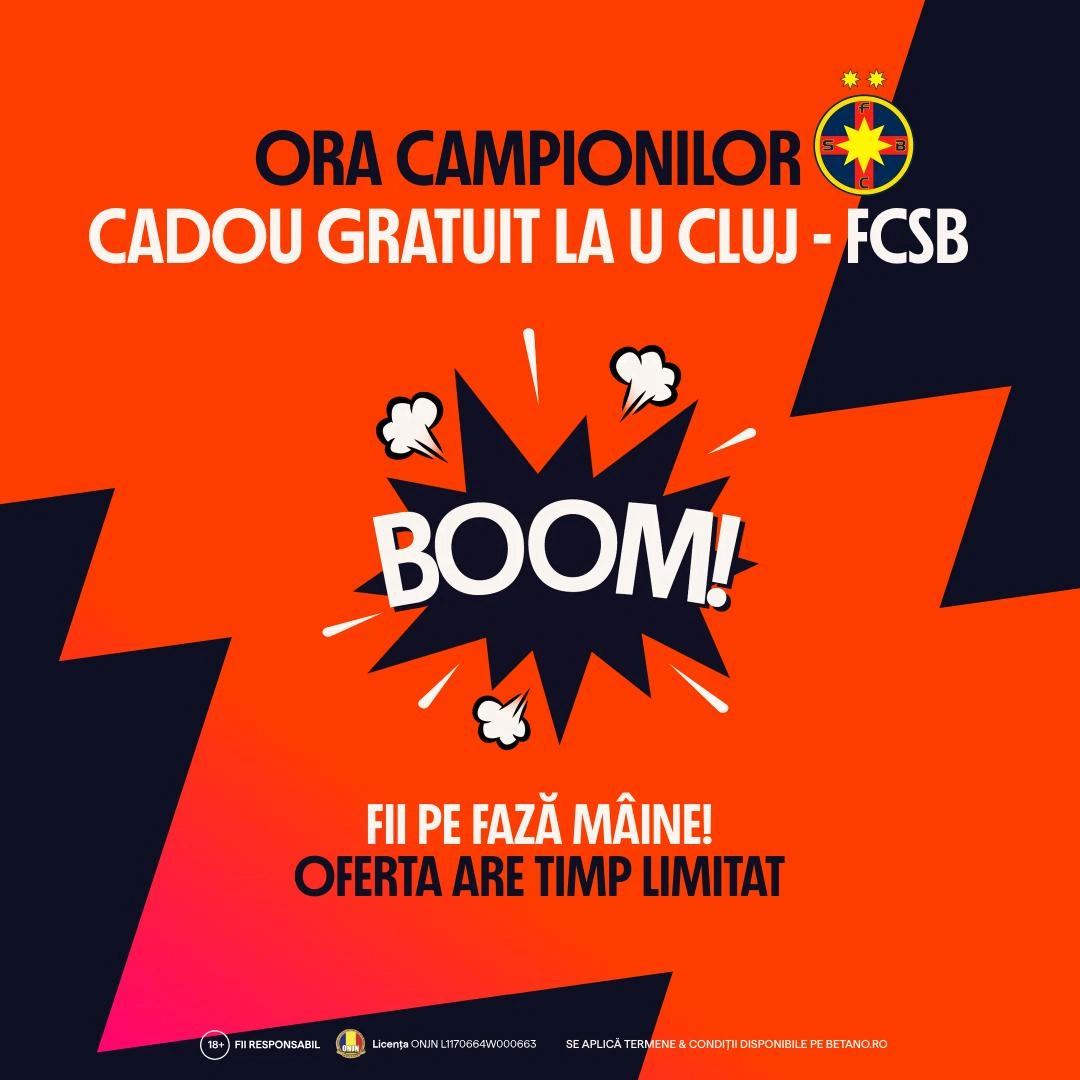 FCSB este campioană și Betano sărbătorește – 28 RON lei cadou