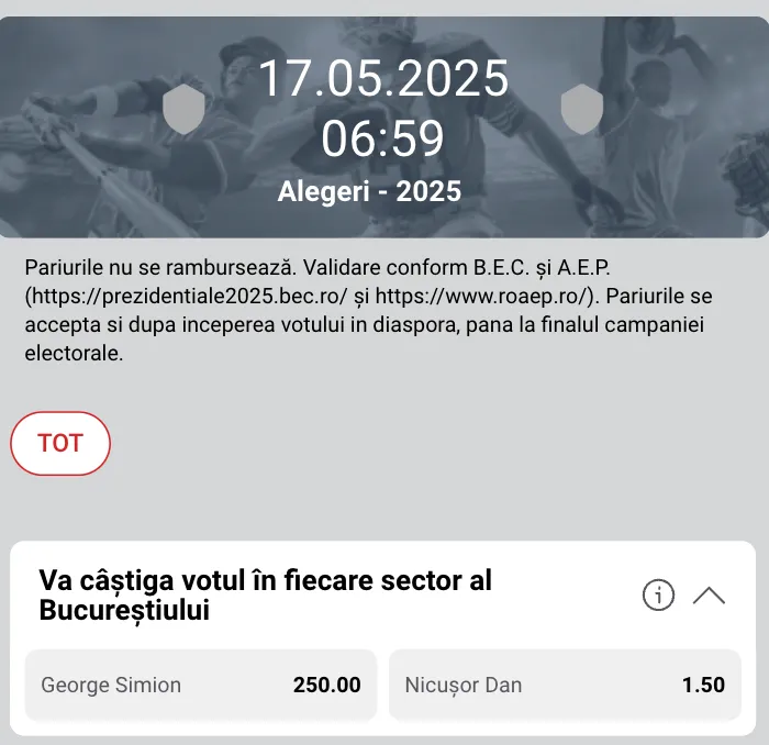 Va câștiga votul în fiecare sector al Bucureștiului
