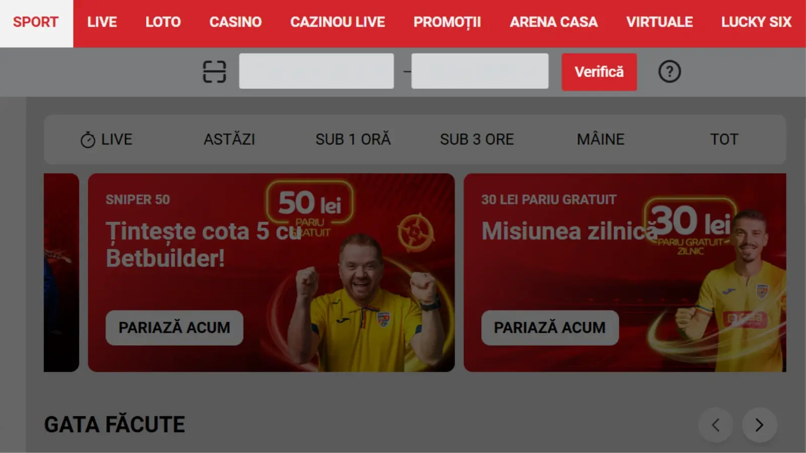 Verificare bilet Casa Pariurilor după cod