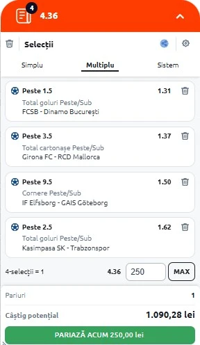 Biletul zilei din fotbal 05.05.2025