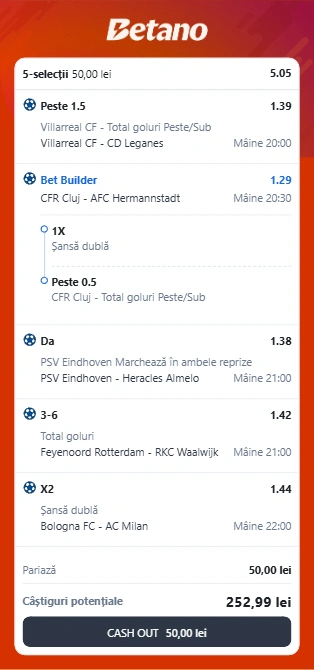 Biletul zilei din fotbal 14.05.2025