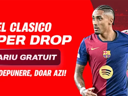 El Clasico îți aduce un Pariu Gratuit de 30 RON fără depunere