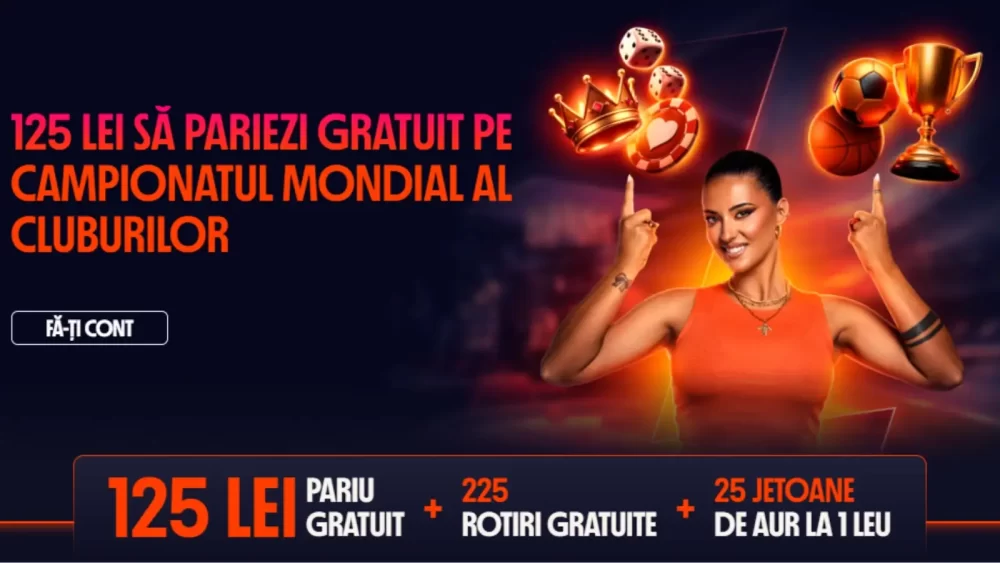 125 de lei Pariu Gratuit pe Campionatul Mondial al Cluburilor + 225 Rotiri Gratuite la Betano
