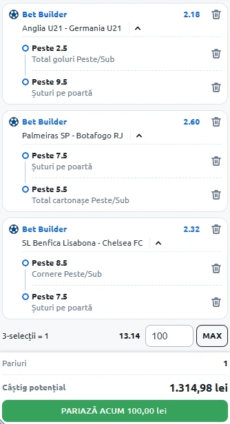 Biletul Zilei Bet Builder din 28 iunie 2025